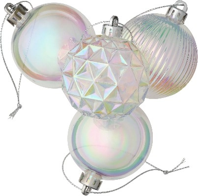 Jolly & Joy Bauble Iridescent 24 Pack