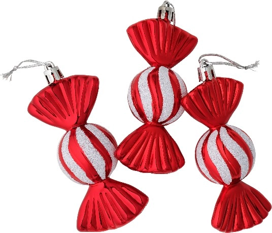 Jolly & Joy Candy Ornaments 3 Pack