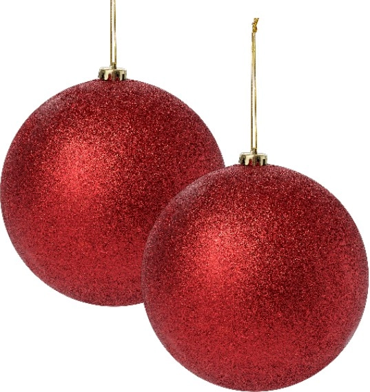 Jolly & Joy Glitter Bauble 20cm