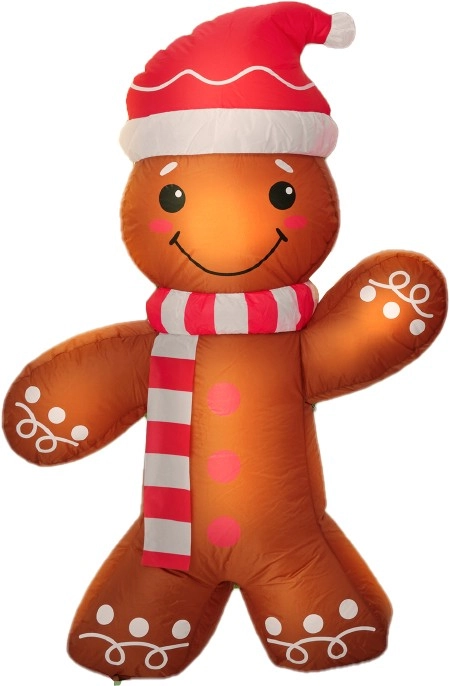 Jolly & Joy Inflatable Gingerbread Man 1.2m