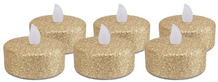 Jolly & Joy LED Glitter Tealight 6 Pack