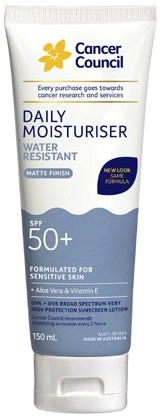 Cancer Council Daily Moisturiser SPF50+ 150mL^