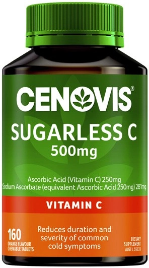 Cenovis Sugarless C 500mg Tablets 160 Pack^