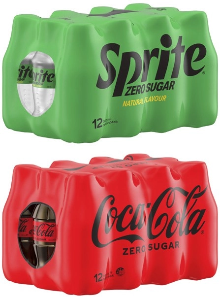 Coca-Cola, Fanta or Sprite Soft Drink 12x300mL