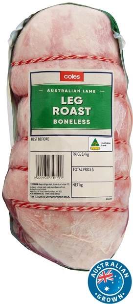 Coles Australian Lamb Boneless Leg Roast