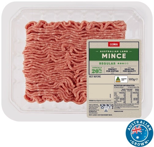 Coles Australian Lamb Mince 500g