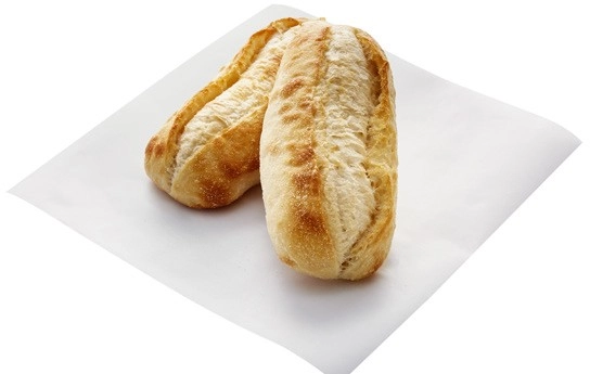 Coles Bakery Stone Baked by Laurent Mini Sub Rolls 2 Pack