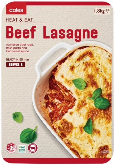 Coles Beef Lasagne 1.8kg