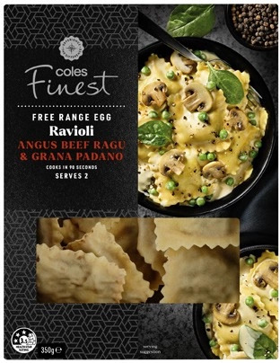 Coles Finest Angus Beef Ragu Ravioli 350g