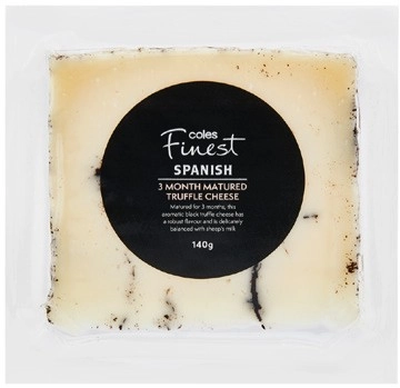 Coles Finest Spanish Truffle Cheese 140g