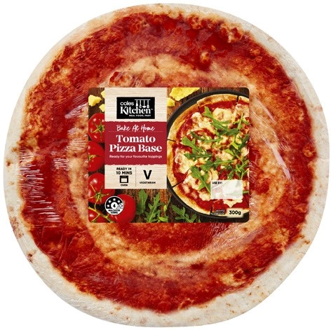 Coles Kitchen Tomato Pizza Base 300g