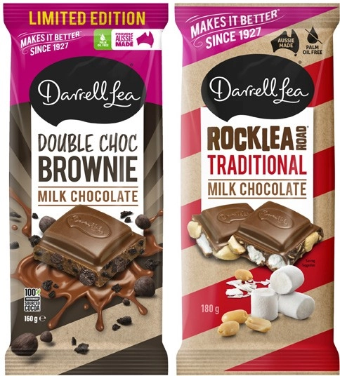 Darrell Lea Block Chocolate 160g-180g