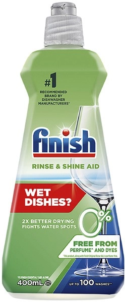 Finish 0% Rinse & Shine Aid 400mL