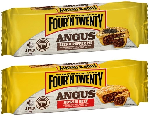 Four'N Twenty Angus Beef Pies 4 Pack 700g