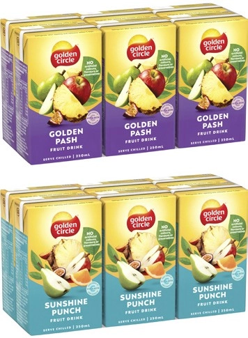 Golden Circle Tetra Fruit Drink 6x250mL