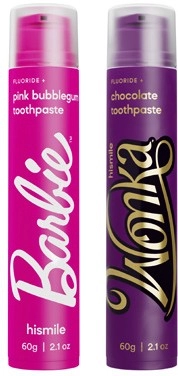 Hismile Barbie or Wonka Flavoured Toothpaste 60g