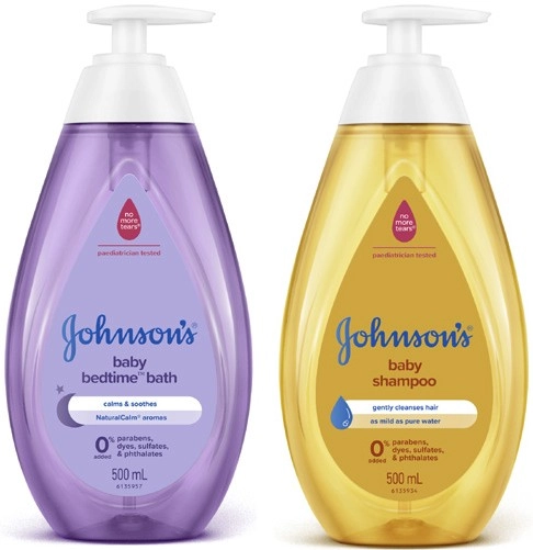 Johnson's Baby Bedtime Bath or Shampoo 500mL