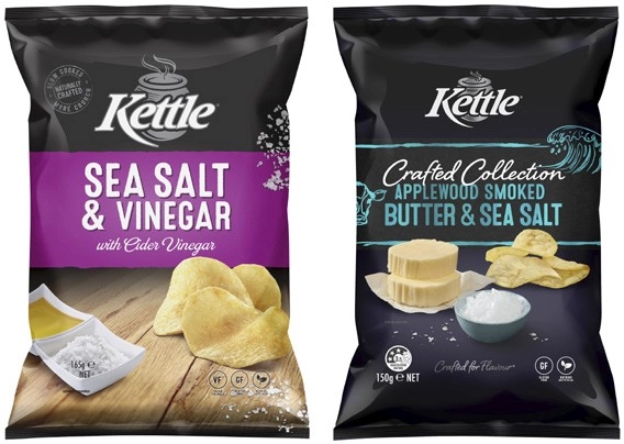 Kettle Potato Chips or Crafted Collection 150g-165g