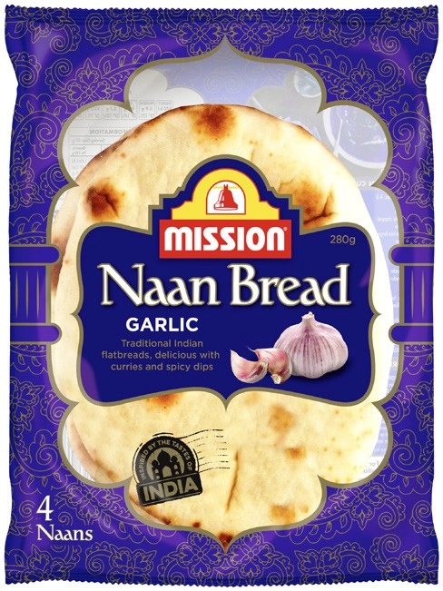 Mission Naan Bread 4 Pack 280g