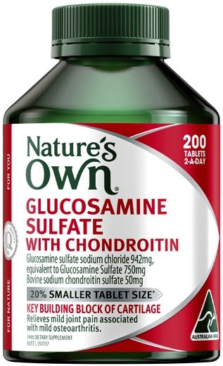 Nature's Own Glucosamine Sulfate with Chondroitin Tablets 200 Pack^