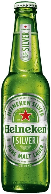 NEW Heineken Silver Bottles 24x330mL