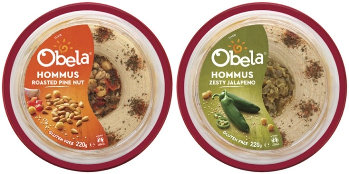 Obela Garnished Hommus Dip 220g