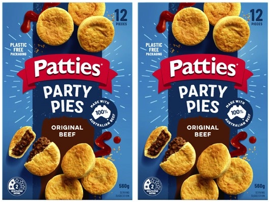 Patties Party Meat Pies 12 Pack 560g