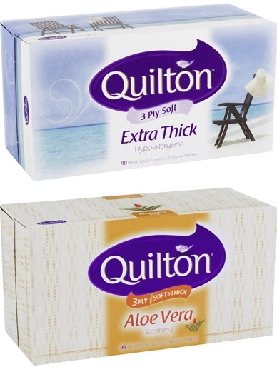 Quilton 3-Ply Facial Tissues 95 Pack-110 Pack