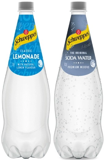 Schweppes Mixers, Soft Drink or Mineral Water 1.1 Litre