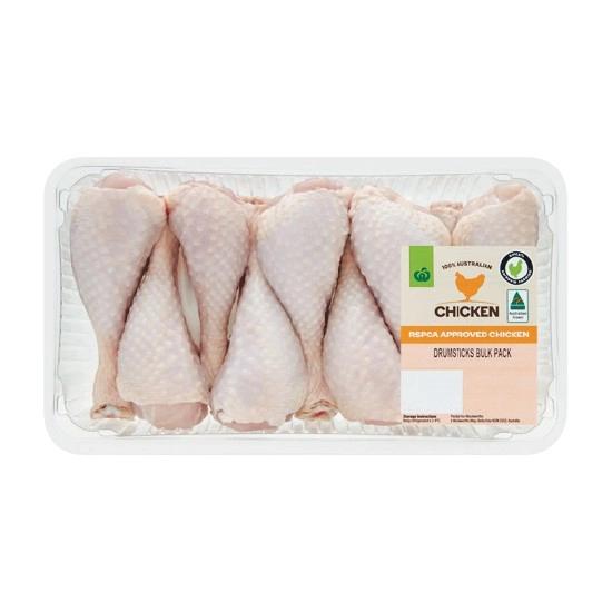 Australian Fresh RSPCA Approved Chicken Drumsticks Bulk Pack