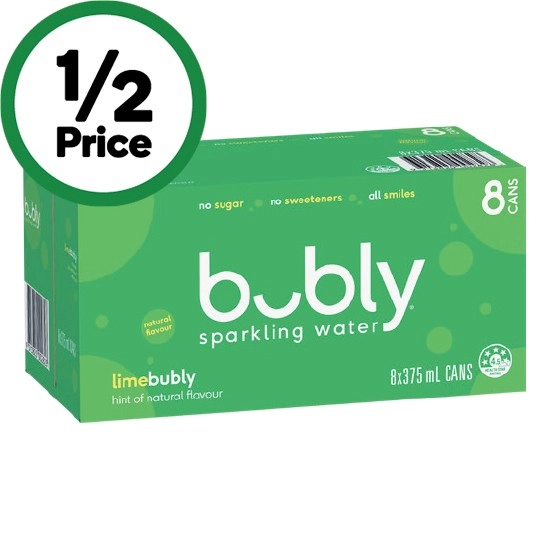 Bubly Sparkling Water 8 x 375ml