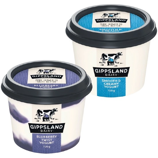 Gippsland Dairy Twist Yogurt 700g – From the Fridge