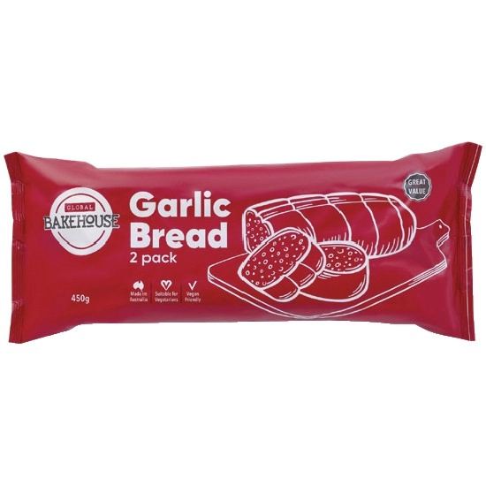 Global Bakehouse Value Garlic Bread 450g – From the Fridge