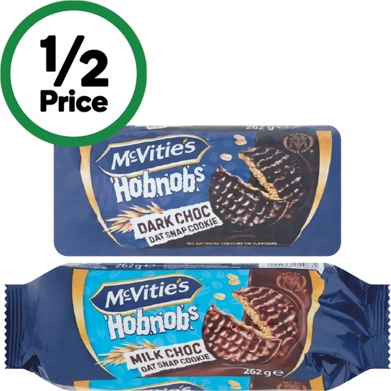 McVitie’s Hobnobs Milk or Dark Chocolate 262g