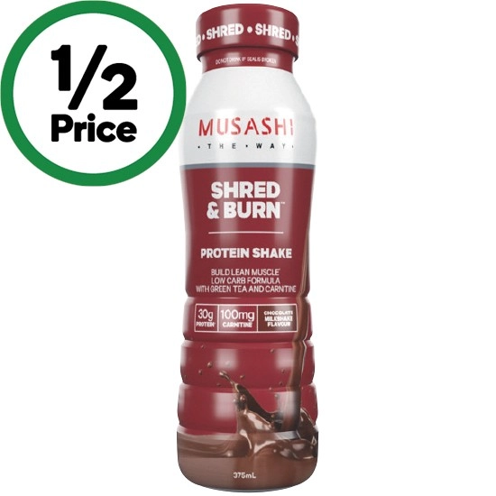 Musashi Shred & Burn Ready to Drink Shake 375ml#