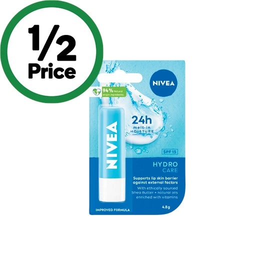 Nivea Hydro Care Lip Balm with SPF15 4.8g†