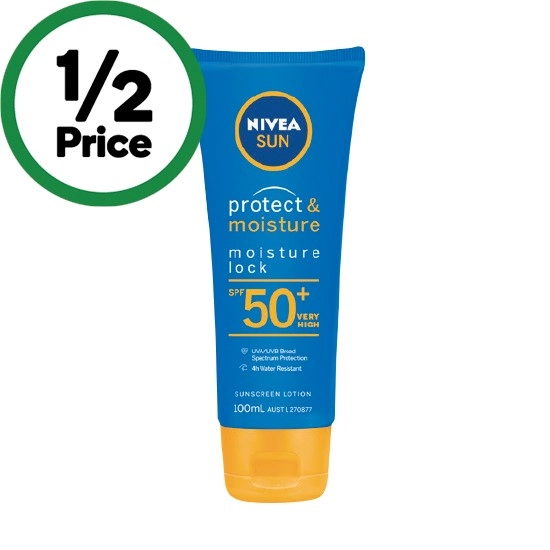 Nivea Protect & Moisture Lock SPF50+ Sunscreen Lotion 100ml†