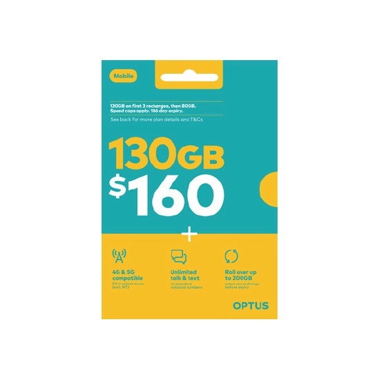 Optus $160 SIM Starter Kit~