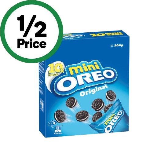 Oreo Mini Cookies Multipack 204g Pk 10