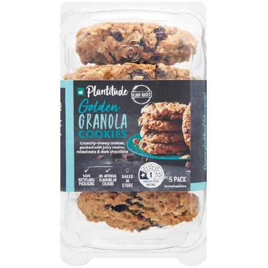 Plantitude Granola Cookies Pk 5