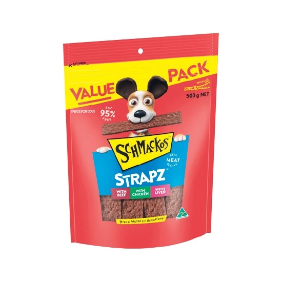 Schmackos Strapz Dog Treats 500g