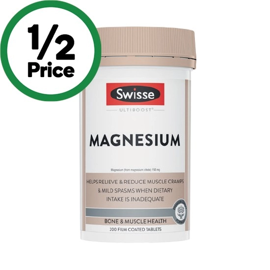 Swisse Ultiboost Magnesium Tablets Pk 200~