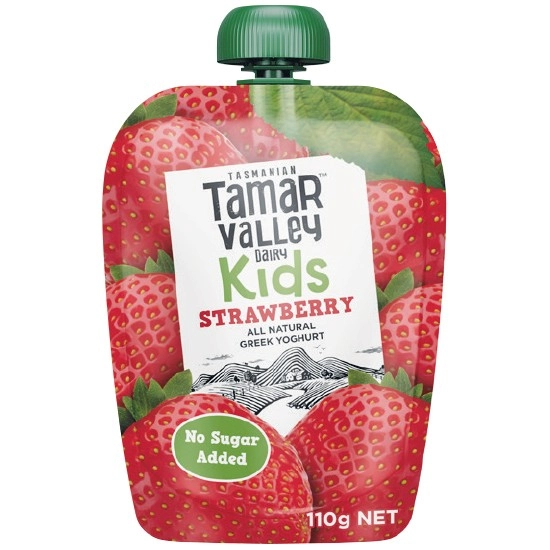 Tamar Valley Kids Yoghurt Pouch 110g – From the Fridge