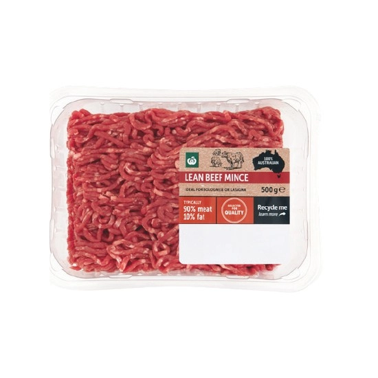 Woolworths Australian Lean Beef Mince 500g