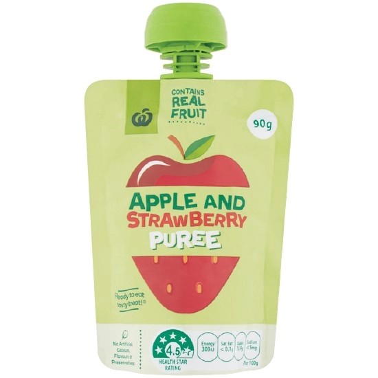 Woolworths Fruit Puree in Pouch 90g