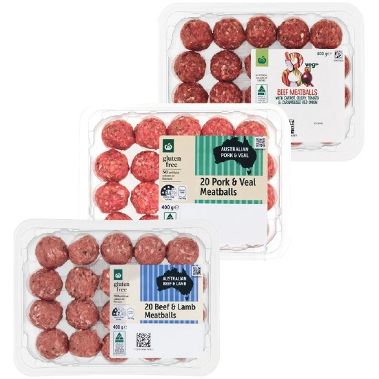 Woolworths Meatball Varieties 400g