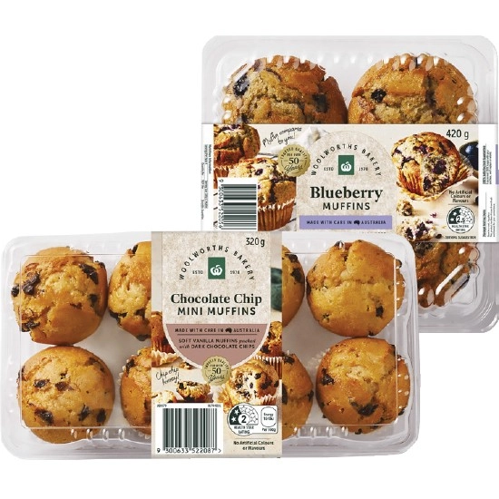 Woolworths Muffins Pk 4 or 8