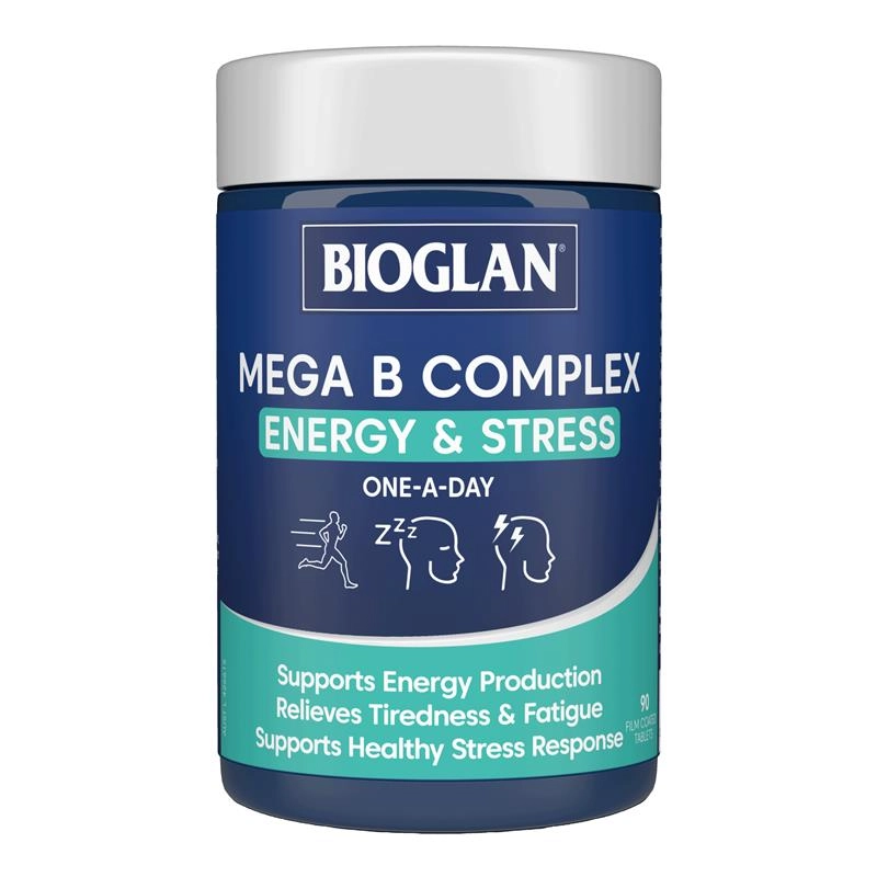 Bioglan Mega B Complex Energy & Stress 90 Capsules