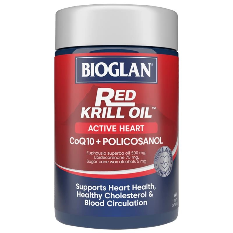 Bioglan Red Krill Oil Active Heart 60 Capsules