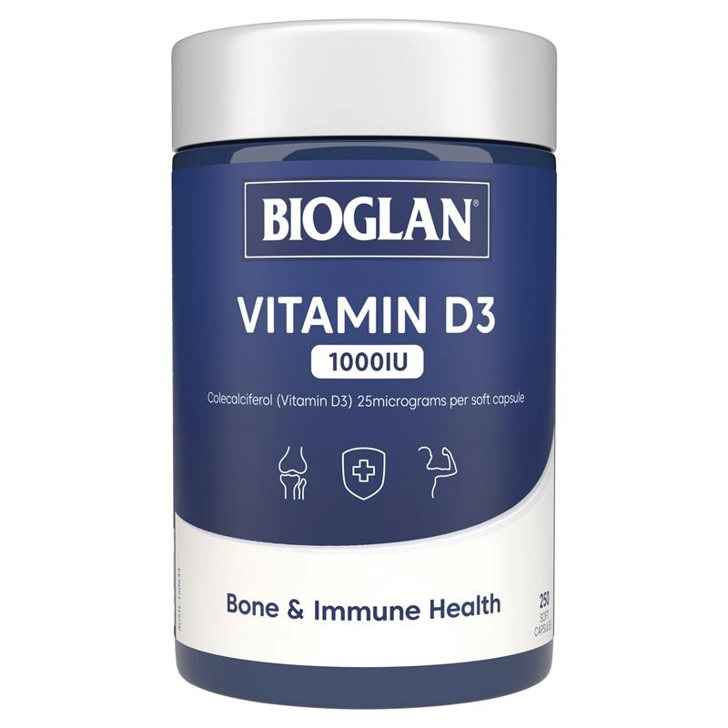 Bioglan Vitamin D3 1000IU 250 Capsules